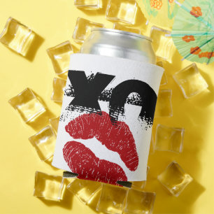 XO XO kiss me retro Can Cooler / BBQ, Fun Party