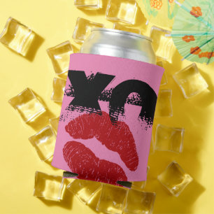 XO XO kiss me retro Can Cooler / BBQ, Fun Party