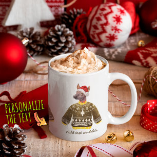 Xoloitzcuintle Wearing Ugly Sweater Xmas Dog Lover Coffee Mug