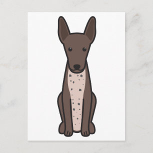 Xoloitzcuintli Dog Cartoon Postcard