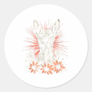 Xoloitzcuintli Dog Lover Retro Style Tattoo _1 Classic Round Sticker