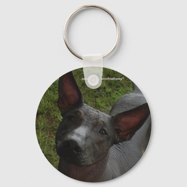 Xoloitzcuintli Key Ring (Front)