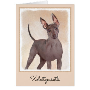 Xoloitzcuintli Painting - Cute Original Dog Art