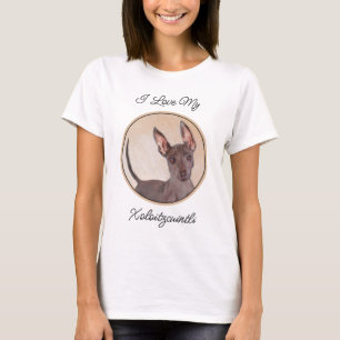 Xoloitzcuintli Painting - Cute Original Dog Art T-Shirt