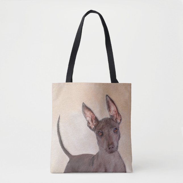 Xoloitzcuintli Painting - Cute Original Dog Art Tote Bag (Front)