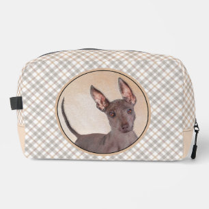Xoloitzcuintli Painting Hairless Liver Red Dog Art Dopp Kit