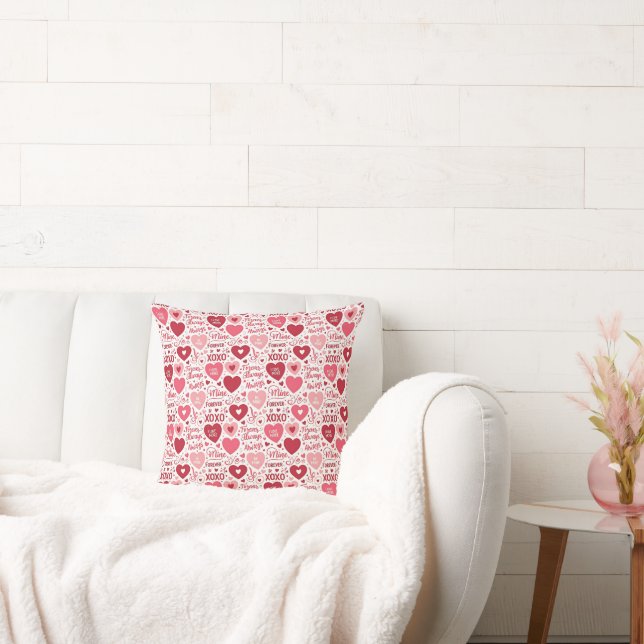 XOXO & Always Be Mine Valentine  Cushion (Couch)