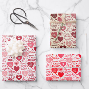 XOXO & Always Be Mine Valentine Wrapping Paper