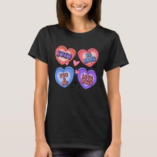 XOXO Be Mine Valentine Retro Teacher Valentines Da T-Shirt