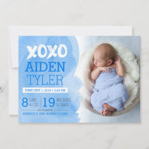 XOXO Birth Announcement