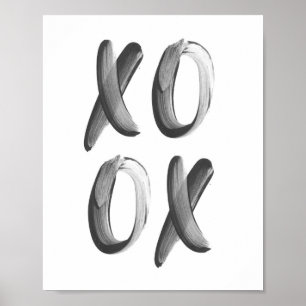 XOXO Brush Font Poster