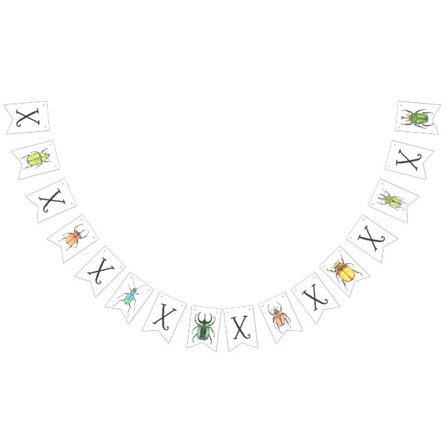 XOXO Bugs and Kisses Valentine's Day Party Bunting (All)