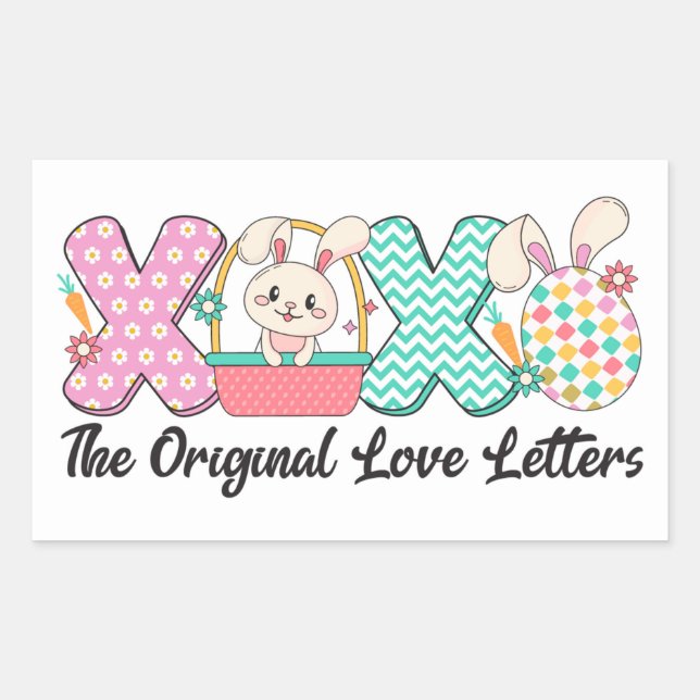 XOXO Bunny Love Sticker (Front)