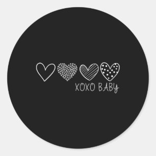 Xoxo Byby Valentine Classic Round Sticker