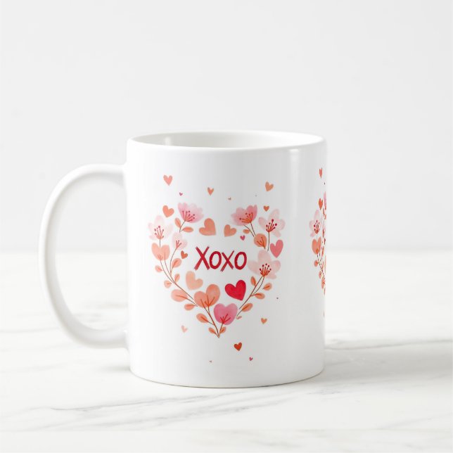 XOXO for lovers Coffee Mug (Left)