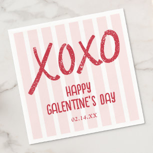 XOXO Hand Drawn Galentine’s Day Party Napkin