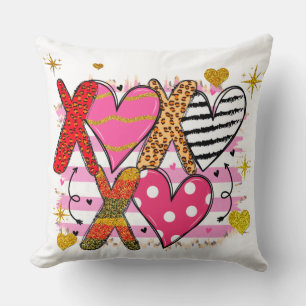 XOXO Heart Cute & Playful Cushion