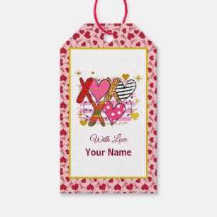 XOXO Heart Cute & Playful Gift Tags