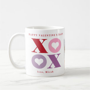 Xoxo Heart Happy Valentine's Day Two Photo Coffee Coffee Mug