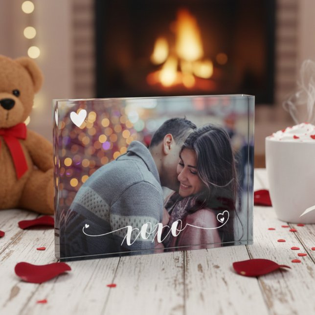 XOXO Heart Personalised Photo Custom Family Block (Creator Uploaded)