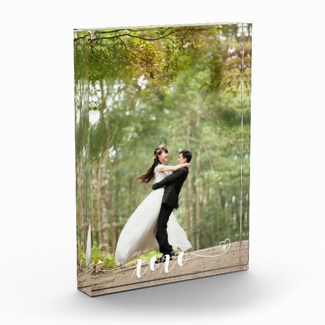 XOXO Heart Personalised Photo Custom Vertical (Left)