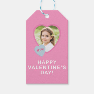 XOXO Heart Photo Valentine's Day Simple Gift Tag