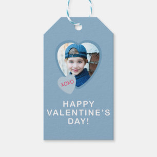 XOXO Heart Photo Valentine's Day Simple Gift Tag