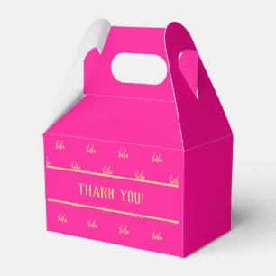 XOXO Hot Pink Valentine’s Day Thank you Favour Box
