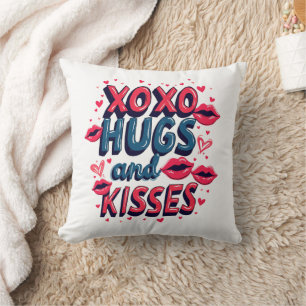 Xoxo Hugs and Kisses for Valentine's Day Cushion