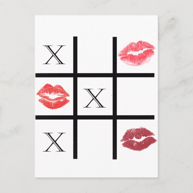 XOXO hugs and Kisses Postcard (Front)