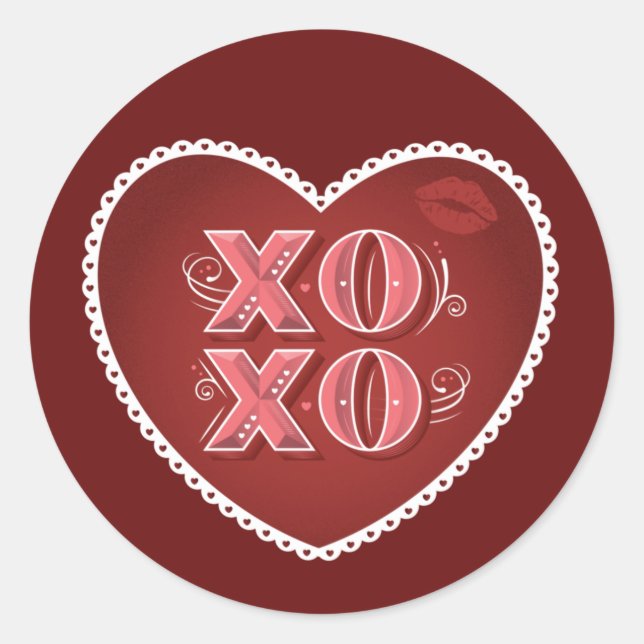 XOXO (Hugs and Kisses)  / Stickers (Front)