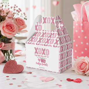 XOXO Hugs & Kisses Valentine's Day 1st Birthday Favour Box