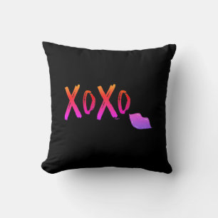 XoXo-Hugs-Kisses-with-Red-Lips Fun Cool T-Shirt Cushion
