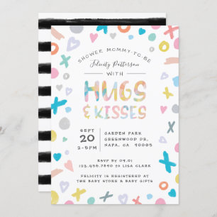 XOXO Hugs, Love & Kisses Baby Shower Invitation