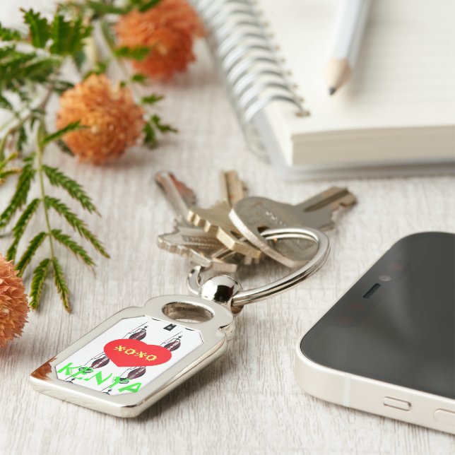 XOXO I Love Kenya Key Ring (Side)