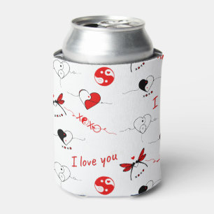 XOXO, I love you and hearts Can Cooler