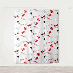 XOXO, I love you and hearts Tapestry