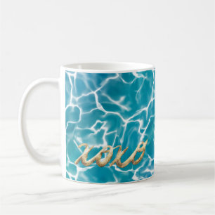 XOXO Kissing the Blue Sea Water Coffee Mug