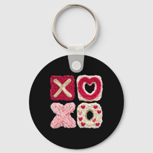 Xoxo Knitted Valentine Cute Chunky Yarn Art Key Ring
