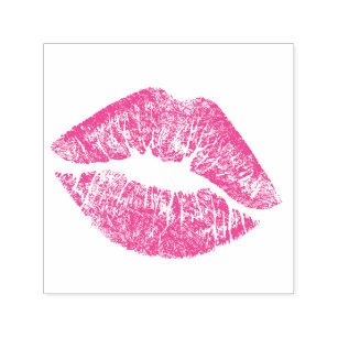 Lips Rubber Stamps Self Inking Stamps Zazzle UK