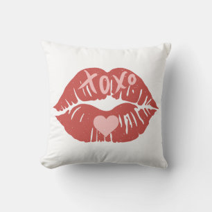 XOXO Lips Valentine's Day Cushion