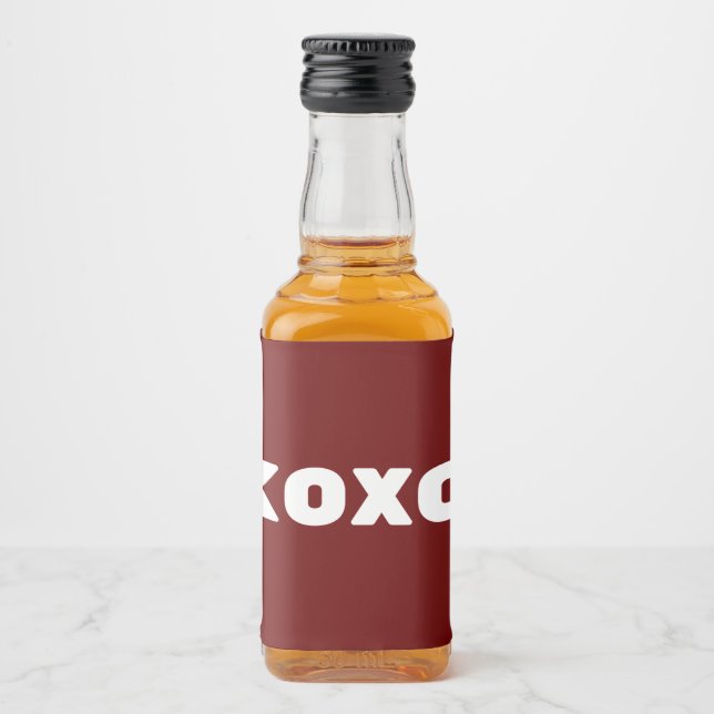 Xoxo Liquor Bottle Label (Front)
