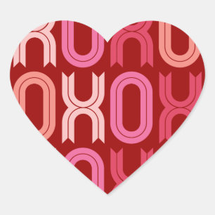 XOXO Love And Kisses Valentine's Day Stickers
