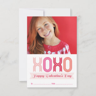 XOXO Love Classroom Valentine's Day Photo Cards