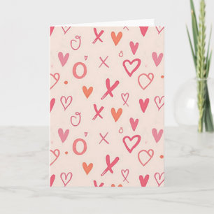 Xoxo Love Hearts Card