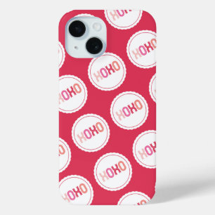 XOXO Love Kisses Scalloped Dots Valentine's Day iPhone 15 Case