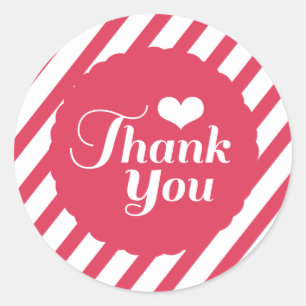 XOXO Love Valentine Party Thank You Stickers