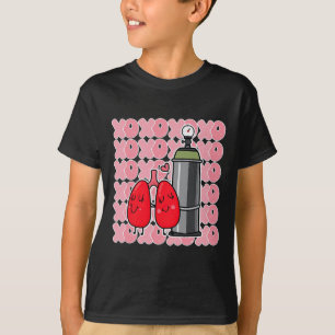 Xoxo Lung Squad Respiratory Therapist Nurse Rt Rrt T-Shirt