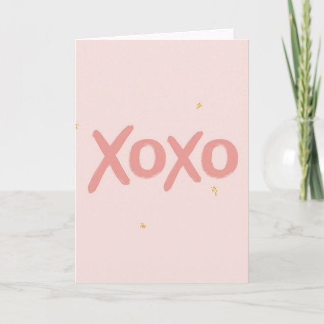 Xoxo Minimalist Card (Front)