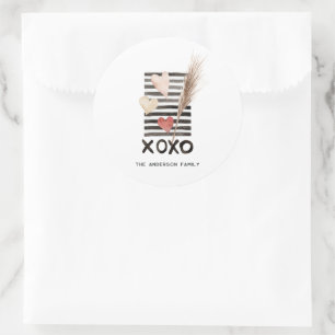 XOXO   Modern Valentine's Day Stickers